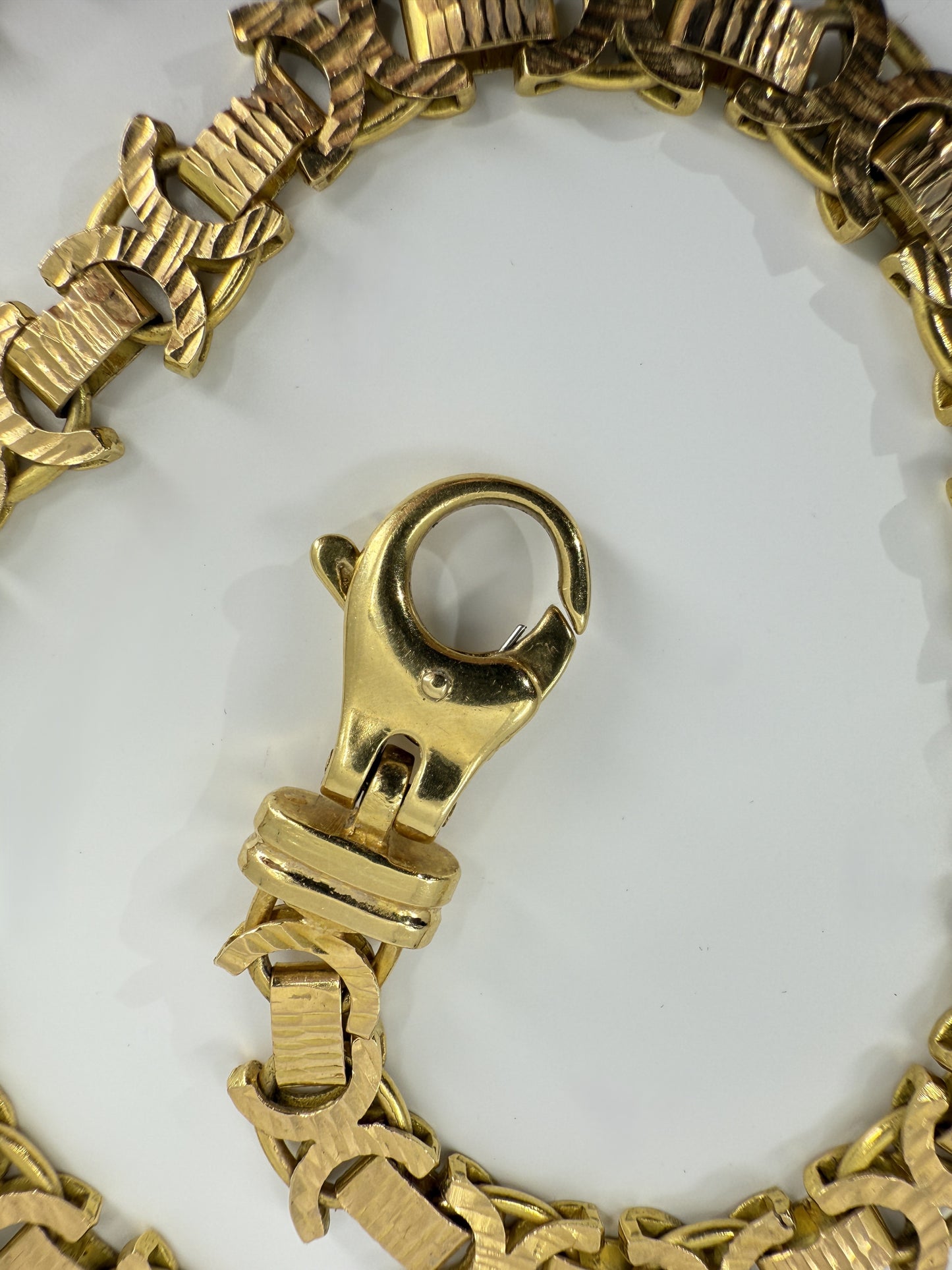 Vintage 18K Yellow Gold King's Link Necklace | 69.5 Grams | 26" Estate Gold Chain