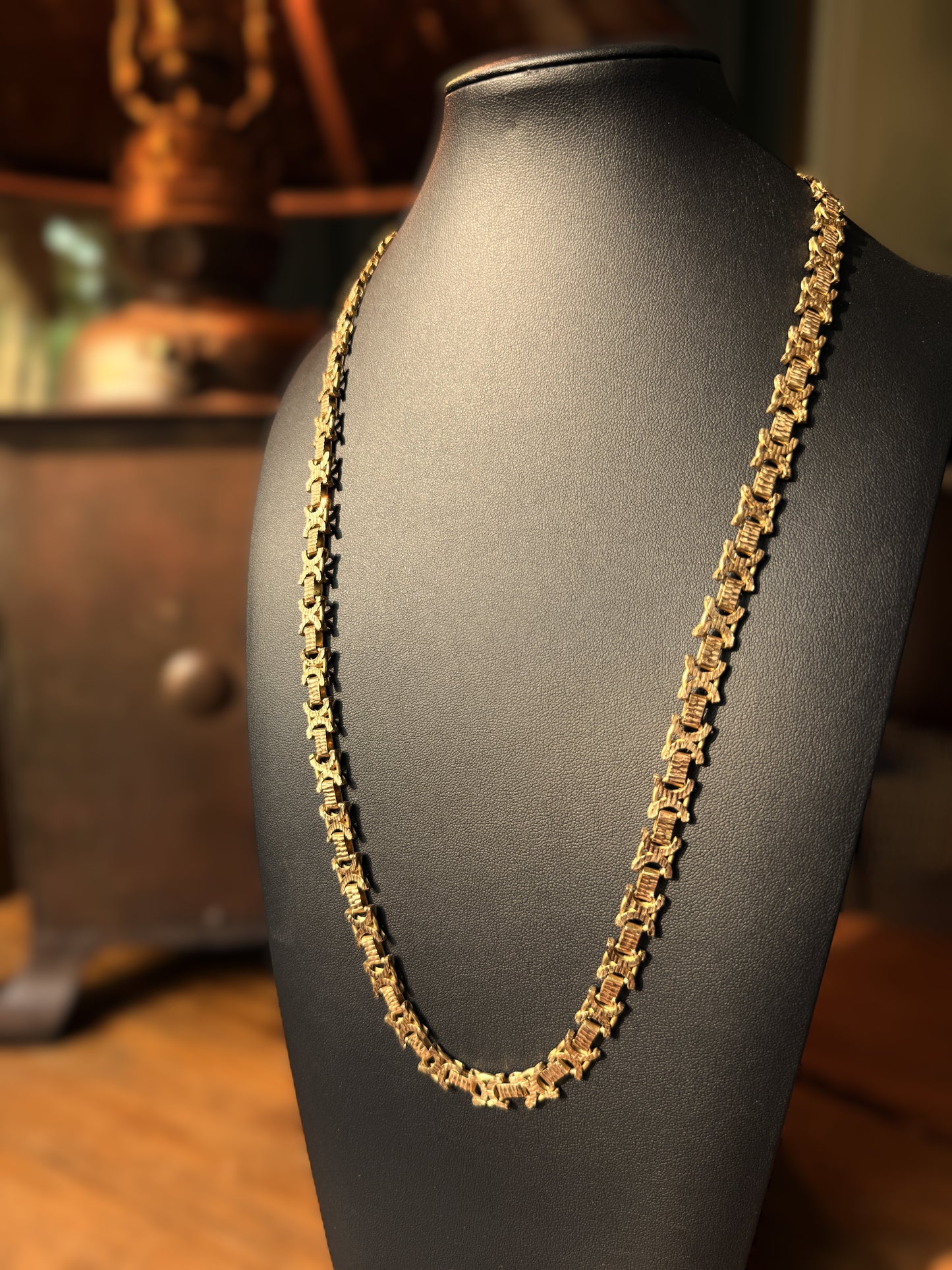 Vintage 18K Yellow Gold King's Link Necklace | 69.5 Grams | 26" Estate Gold Chain