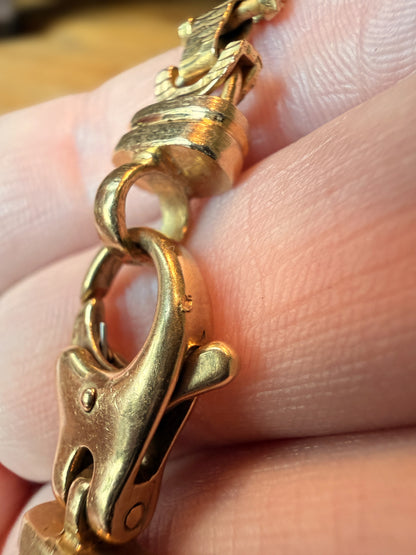 Vintage 18K Yellow Gold King's Link Necklace | 69.5 Grams | 26" Estate Gold Chain