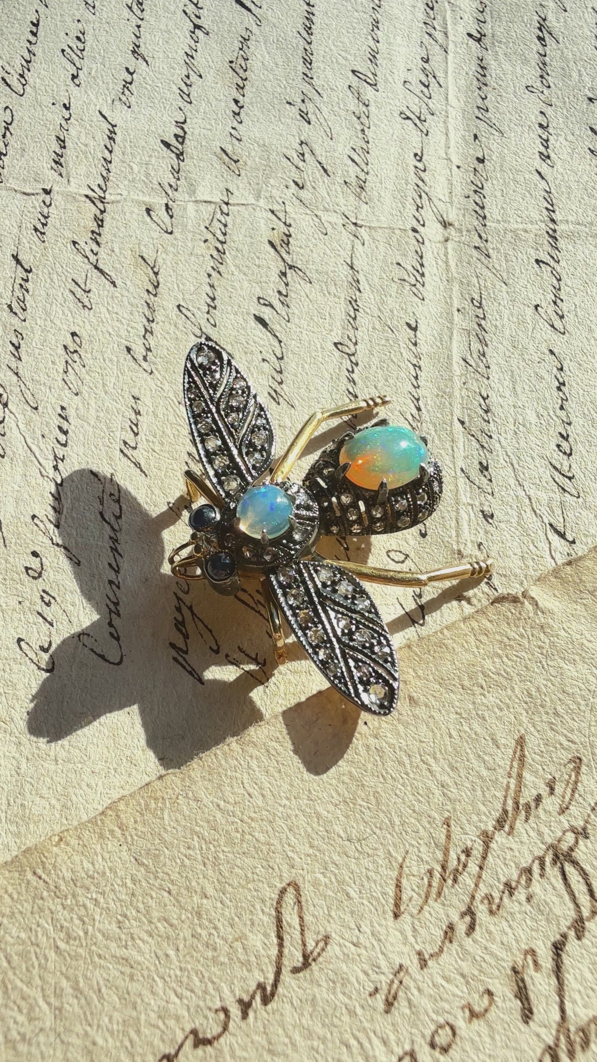 I just had to share how the sunlight through the trees on a windy day played with the internal flash of these yummy opals.